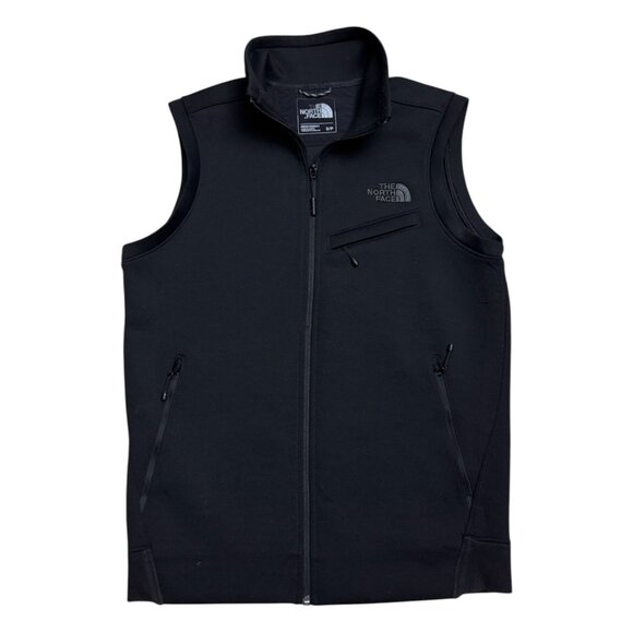 THE NORTH FACE Soft Shell Designer Hiking Casual Black Vest Mens Small - Picture 1 of 6